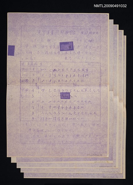 主要名稱：漢字筆畫號碼檢字法（影本）圖檔，第1張，共3張