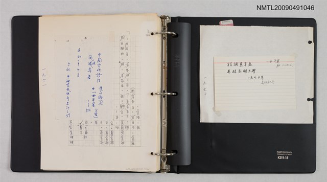 主要名稱：吳守禮整理的資料目錄1961~1970圖檔，第2張，共2張