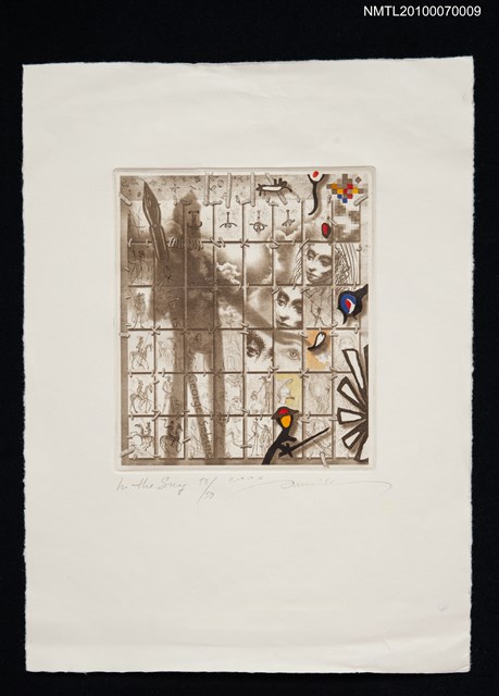 主要名稱：藏書票—唐吉訶德（影子）圖檔，第2張，共3張