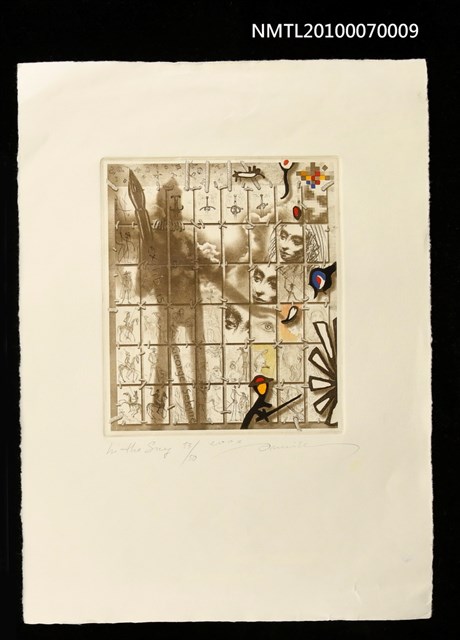 主要名稱：藏書票—唐吉訶德（影子）圖檔，第1張，共3張