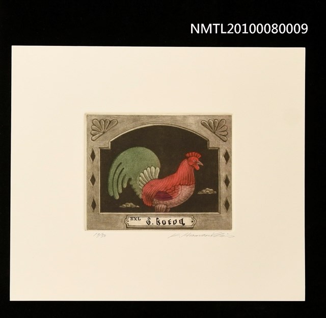 主要名稱：藏書票—Weathercock（風向雞）圖檔，第1張，共3張