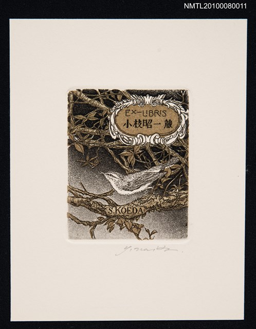 主要名稱：藏書票—Wren（鷦鷯）圖檔，第2張，共3張