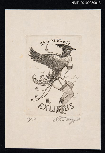 主要名稱：藏書票—Bird-Woman 1（鳥女1）圖檔，第2張，共3張