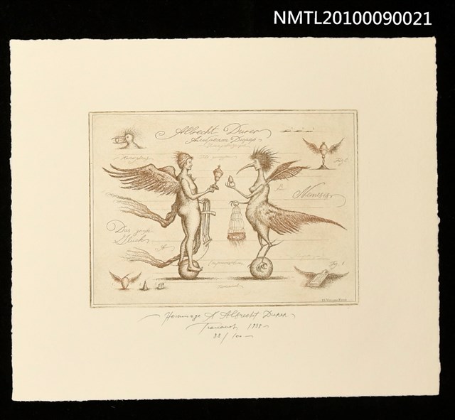 主要名稱：藏書票—Homage a Albrecht Durer（效忠阿爾布雷希特．丢勒）圖檔，第1張，共2張