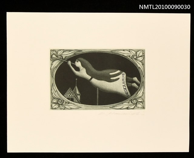 主要名稱：藏書票—天使的號角圖檔，第1張，共2張