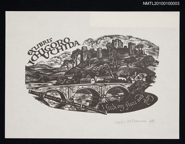 主要名稱：藏書票—Ludlow Castle ＆ A. E. Housman's verse圖檔，第2張，共2張