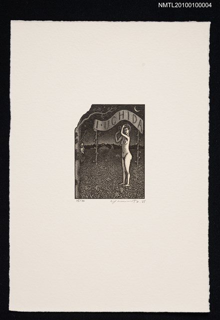 主要名稱：藏書票—Circus girl圖檔，第2張，共2張