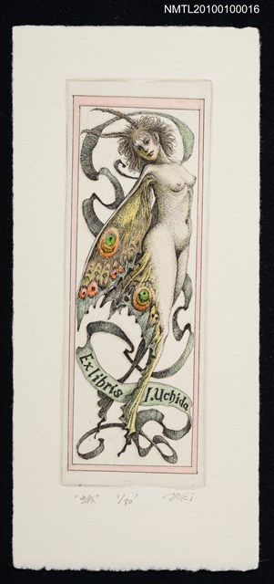 主要名稱：藏書票—Butterfly （蛾）圖檔，第2張，共2張