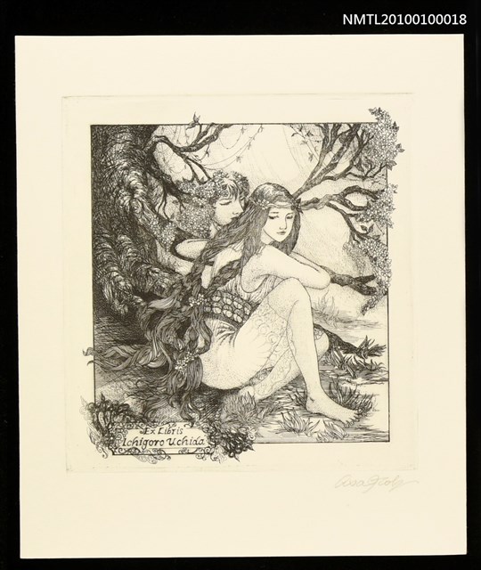 主要名稱：藏書票—Nymph of Wood圖檔，第1張，共2張