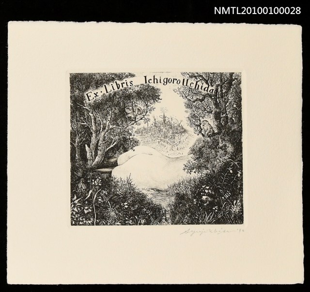 主要名稱：藏書票—A Rest in the Wood圖檔，第1張，共2張