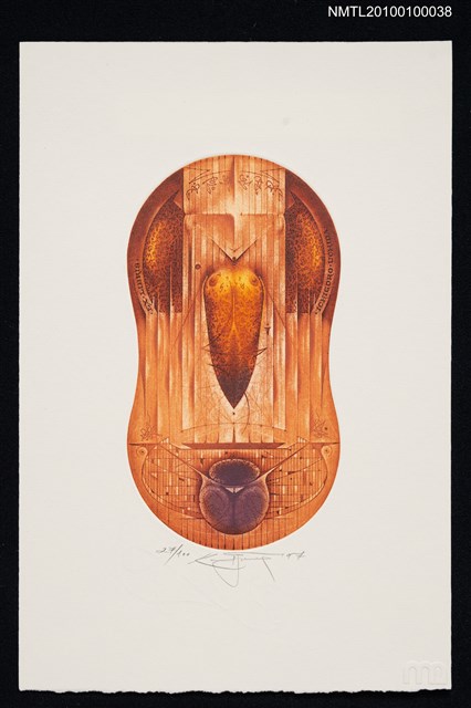 主要名稱：藏書票—The Interior of the Desire圖檔，第2張，共2張