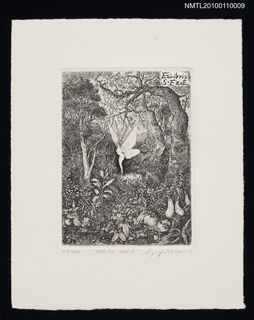 主要名稱：藏書票—White Veil圖檔，第2張，共3張