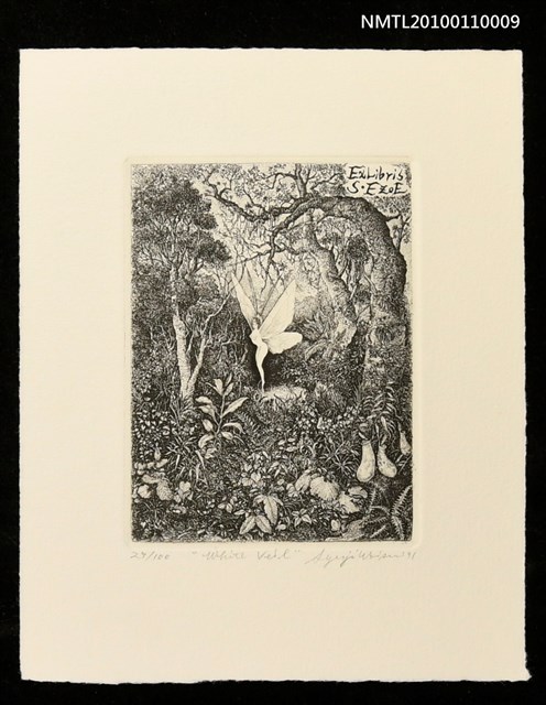 主要名稱：藏書票—White Veil圖檔，第1張，共3張