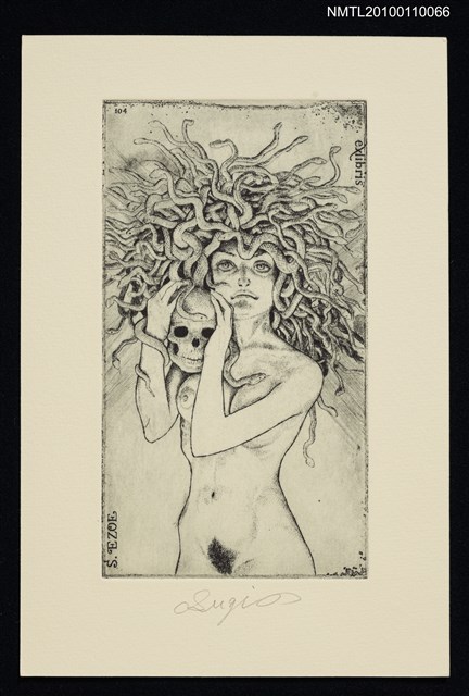 主要名稱：藏書票—メデューサ（Medusa）圖檔，第1張，共3張