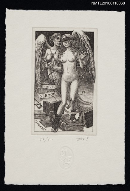 主要名稱：藏書票—書物の誘惑“旅＂（Temptation of the Books 