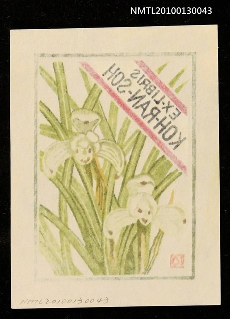 主要名稱：藏書票—春蘭（Orchid/Syunran）圖檔，第3張，共3張