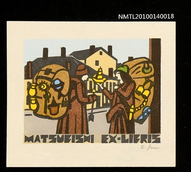 主要名稱：藏書票—ラピュタ（言語学の部屋）圖檔，第1張，共4張