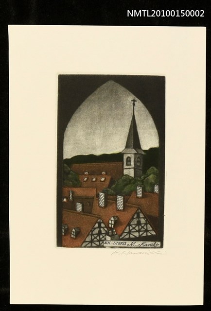 主要名稱：藏書票—ローテンブルグの教会圖檔，第1張，共2張