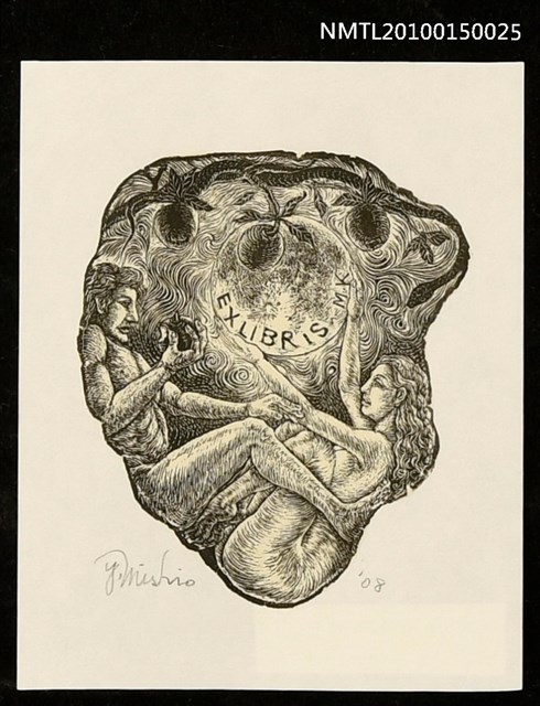 主要名稱：藏書票—アダムとイブ圖檔，第1張，共1張