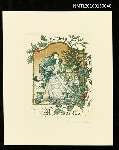 主要名稱：藏書票—クリスマスツリー圖檔，第1張，共1張