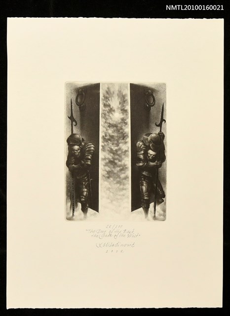 主要名稱：藏書票—The Door of the East, the Gate of the West（東大門與西大門）圖檔，第1張，共1張