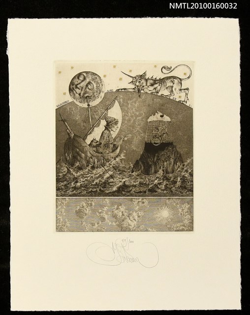 主要名稱：藏書票—在船上圖檔，第1張，共1張