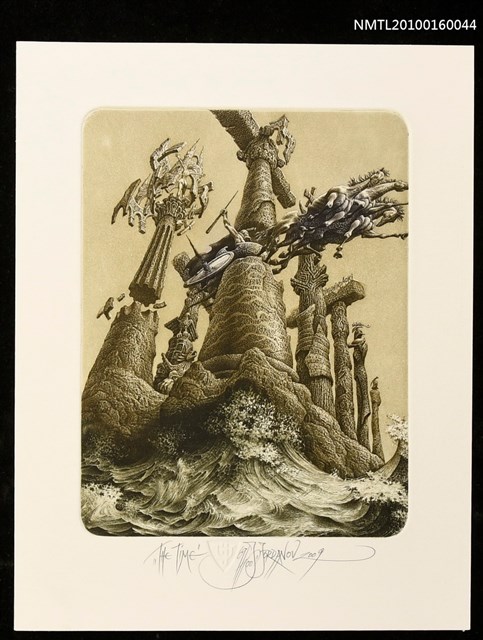主要名稱：藏書票—The Time（時間）圖檔，第1張，共1張
