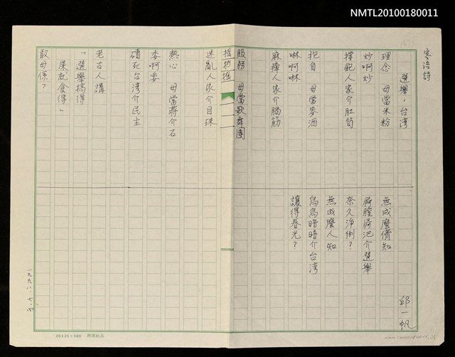 主要名稱：選舉，台灣圖檔，第1張，共1張
