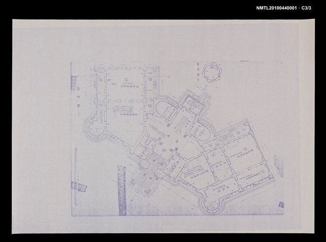 主要名稱：〈台南州廳廳舍〉一階平面圖圖檔，第3張，共3張
