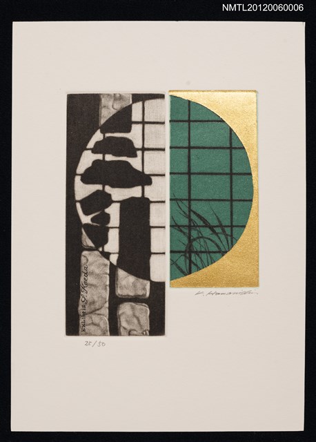 主要名稱：藏書票─Ancient city (Kyoto)（古城「京都」）圖檔，第1張，共1張