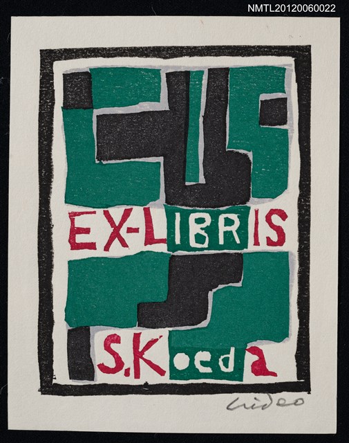 主要名稱：藏書票─composition (another colors)（另一種顏色的組合）圖檔，第1張，共1張