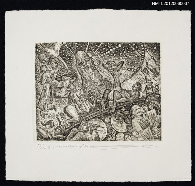 主要名稱：藏書票─Roundabout of Eros（隱晦的愛慾）圖檔，第1張，共1張