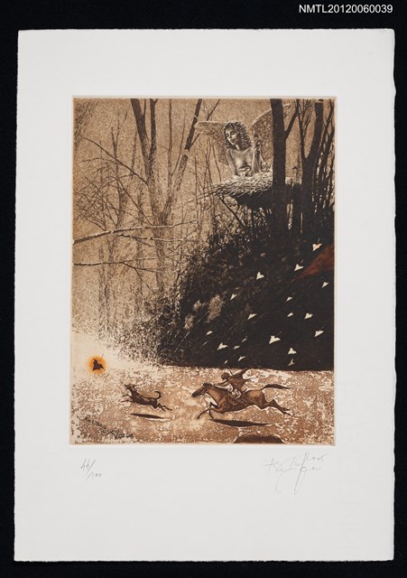 主要名稱：藏書票—A bird/In the forest（鳥/在森林裡）圖檔，第1張，共1張