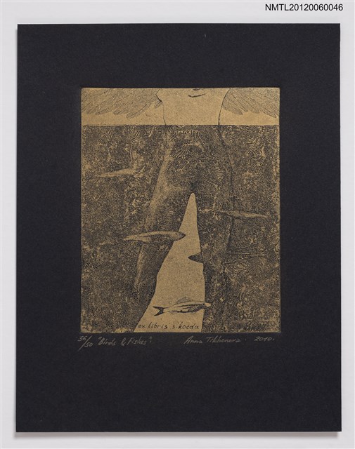 主要名稱：藏書票─Birds & Fishes（鳥＆魚）圖檔，第1張，共1張