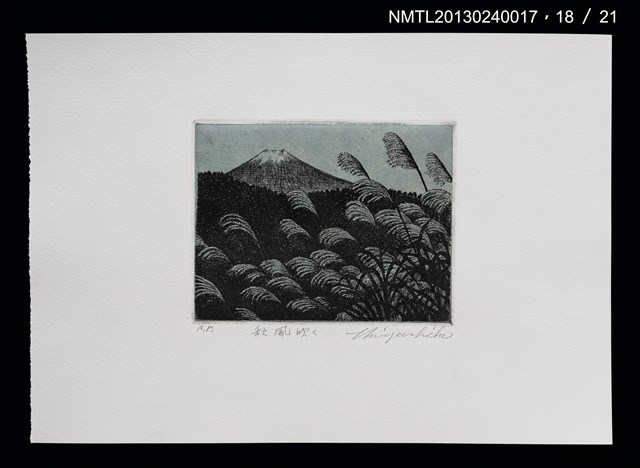 主要名稱：富士山．21 銅版画集圖檔，第19張，共27張