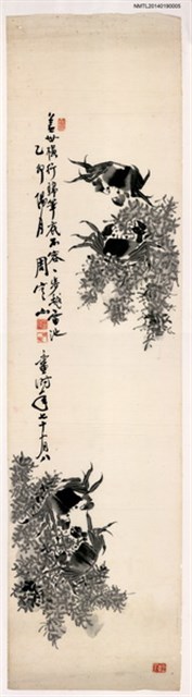 主要名稱：周定山墨蟹圖圖檔，第1張，共1張
