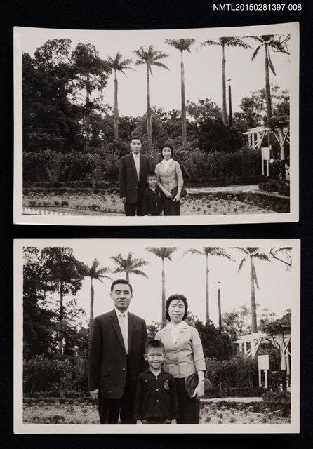 主要名稱：李一楠與琦君夫婦於戶外合照1-8圖檔，第1張，共3張