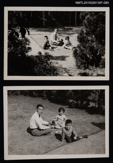 主要名稱：李一楠與李唐基與他人於草地野餐合照1-85圖檔，第1張，共3張