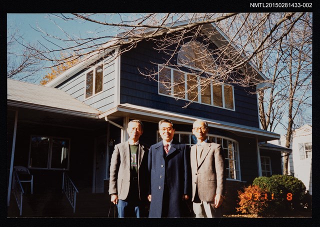 主要名稱：李唐基與友人合照2-2（李唐基與友人章培之等人合照）圖檔，第1張，共2張