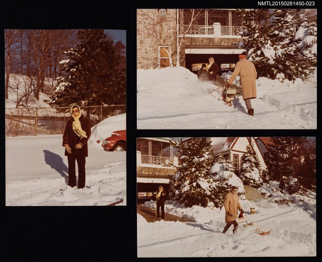 主要名稱：琦君個人生活照2-23（美國生活-剷雪）圖檔，第1張，共4張