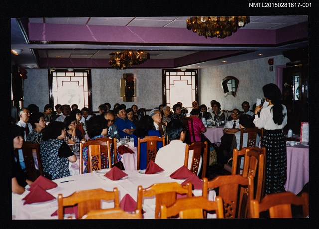 主要名稱：琦君夫婦出席華府美國華人作家協會演講照1圖檔，第1張，共1張