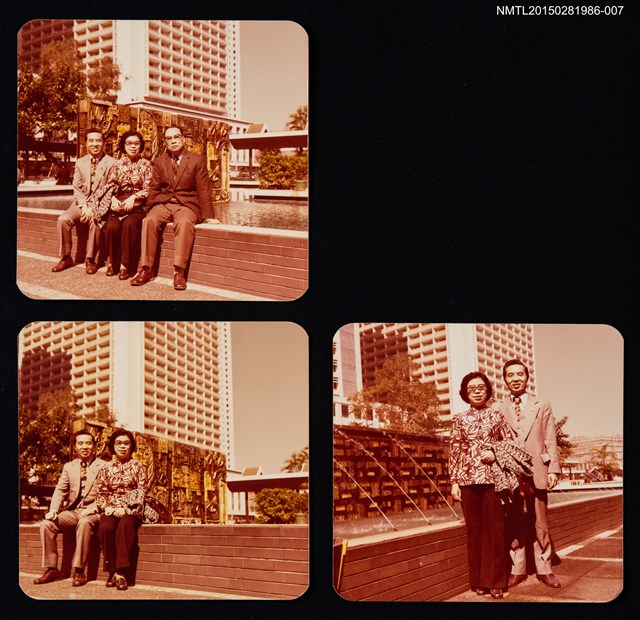 主要名稱：琦君夫婦與友人劉大偉及其家人合照7圖檔，第1張，共1張