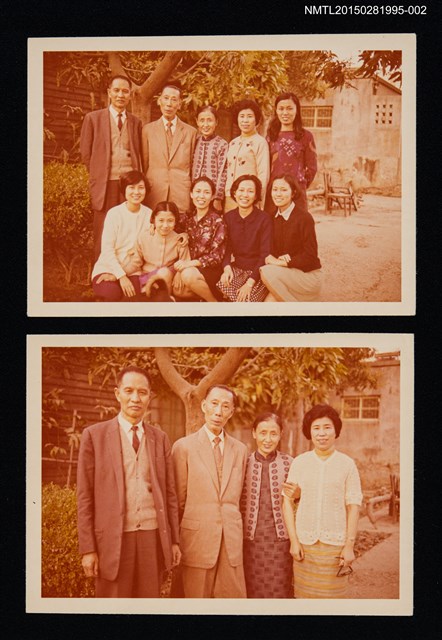 主要名稱：琦君與友人蘭生及其家人合照2-2圖檔，第1張，共3張