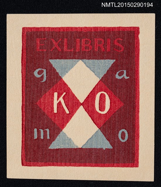 主要名稱：藏書票––抽象圖檔，第1張，共1張