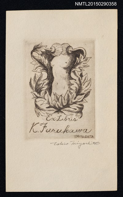 主要名稱：藏書票—南瓜花與女圖檔，第1張，共1張