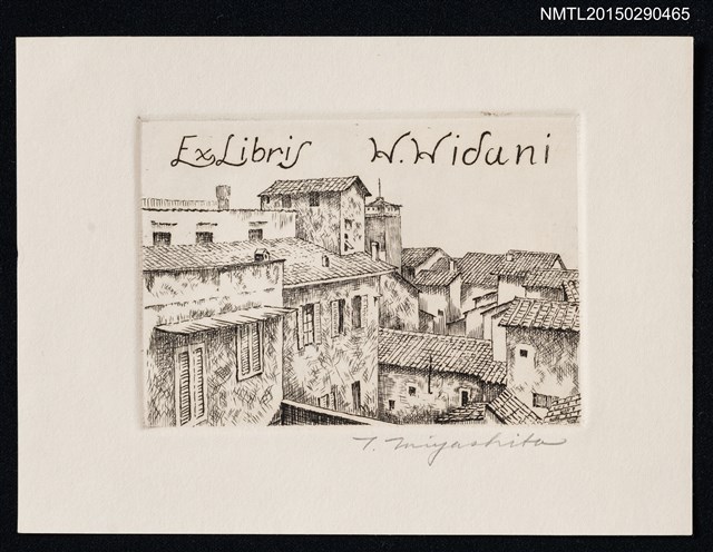 主要名稱：藏書票—ストロッチ宮の窓から（フィレンツェ）圖檔，第1張，共1張