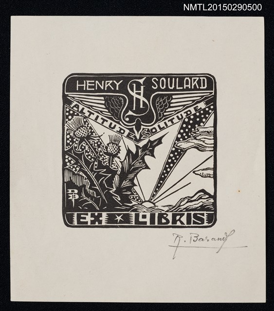 主要名稱：藏書票—ALTITUDE SOLITUDE圖檔，第1張，共1張