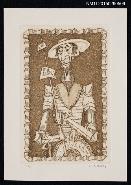 主要名稱：藏書票—唐吉訶德圖檔，第1張，共1張