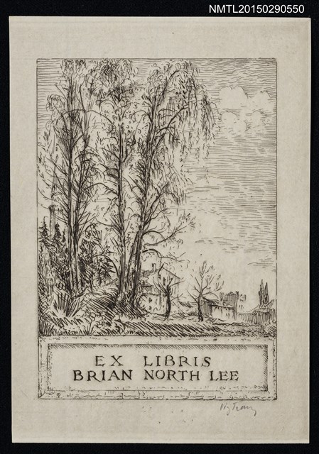 主要名稱：藏書票—大樹圖檔，第1張，共1張