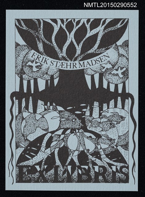 主要名稱：藏書票—鳥與魚圖檔，第1張，共1張